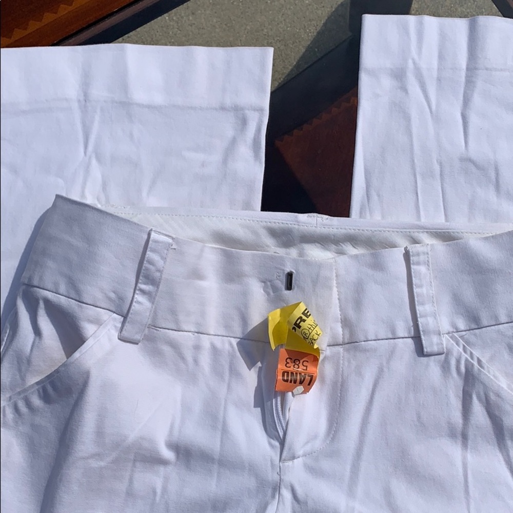 Alice+Olivia wide ankle dress pants white size 6
